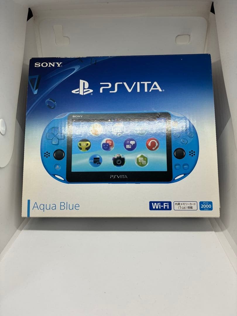 SONY PlayStation PS Vita PCH-2000ZA23 Aqua Blue Wi-Fi model with Box0