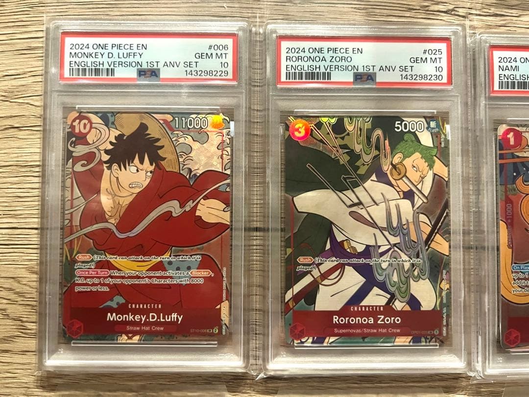 PSA 10 Sequential Set One Piece English Ver 1st Year Anniversary Set of 102