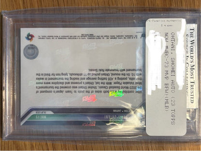 Shohei Ohtani 2023 Topps Now WBC-73 BAS Auto Witnessed MVP Japan2