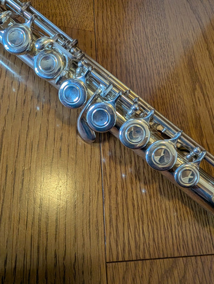 YAMAHA YFL 211-S CONCERT FLUTE Silver Plating with Hard Case USED4