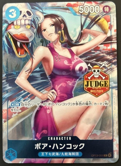 ONE PIECE Card Game Boa Hancock JUDGE OP13-051 R Promo Rare Japanese NM1