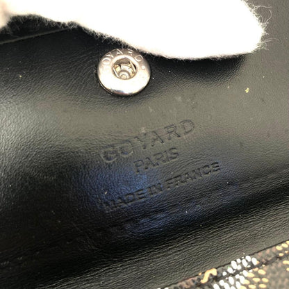 GOYARD Saint Louis PM Tote Bag Black Canvas Leather with Pouch USED7
