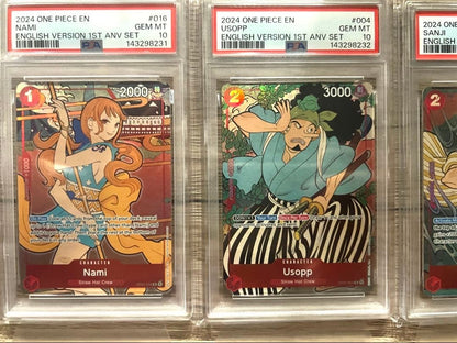 PSA 10 Sequential Set One Piece English Ver 1st Year Anniversary Set of 103