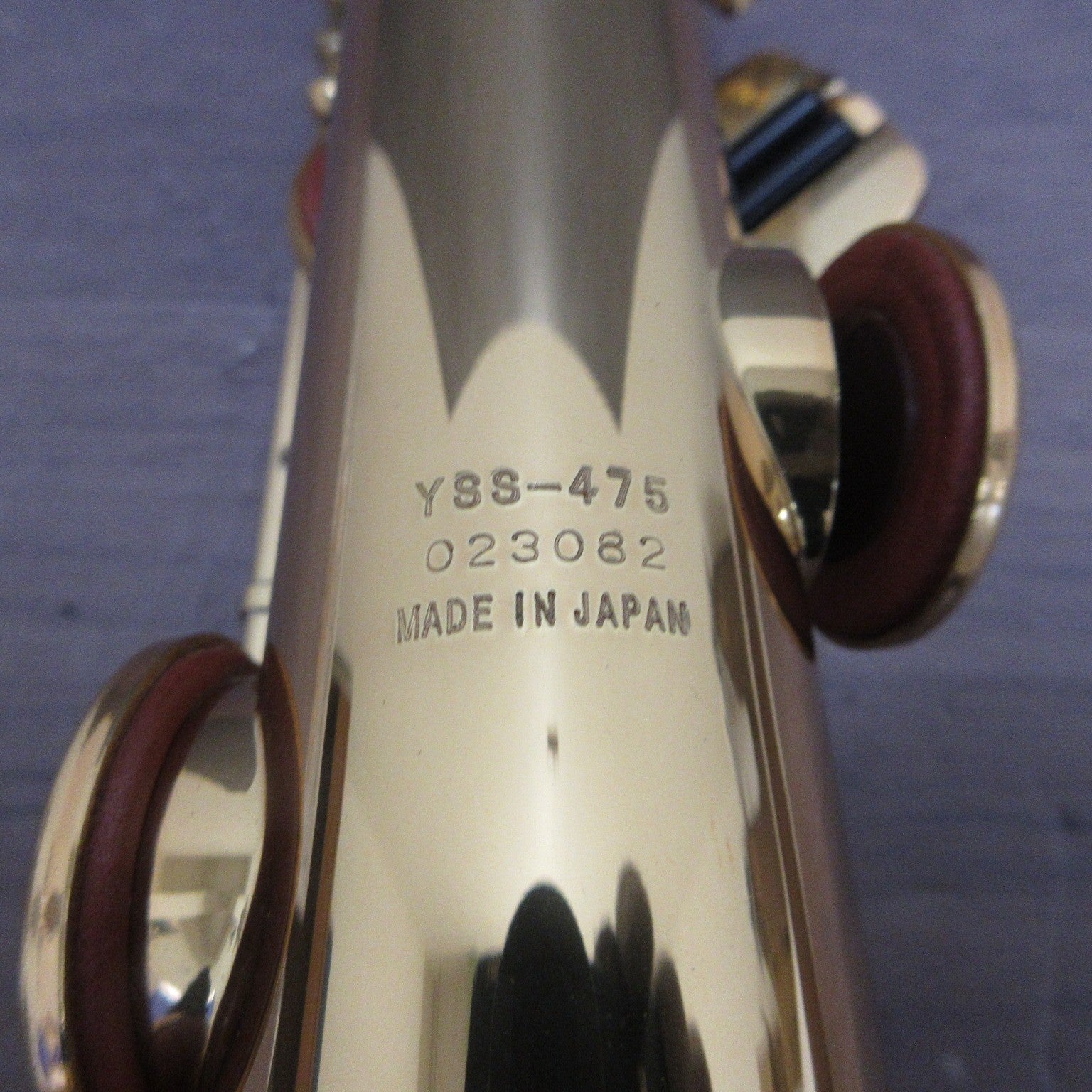 YAMAHA YSS-475 Soprano Saxophone with Soft Case #023082 Excellent USED12