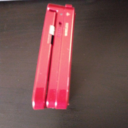 Nintendo 3DS Metallic Red Game Console Stylus Excellent with Charger BOX USED2