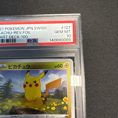 PSA10 Pikachu 127/414 Reverse Foil Start Deck 100 2020 Pokemon Card Japanese3