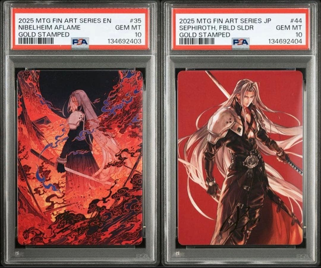 PSA 10 Sephiroth Trading Card 2025 MTG Fin Art Series #44 Set1