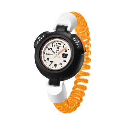 CASIO SAN 100H 7BJR Sauna Watch Free size Resin band Orange Color Japan NEW3