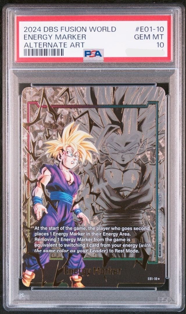 PSA 10 Dragon Ball Son Gohan Energy Marker 01 Parallel E01-10 English0