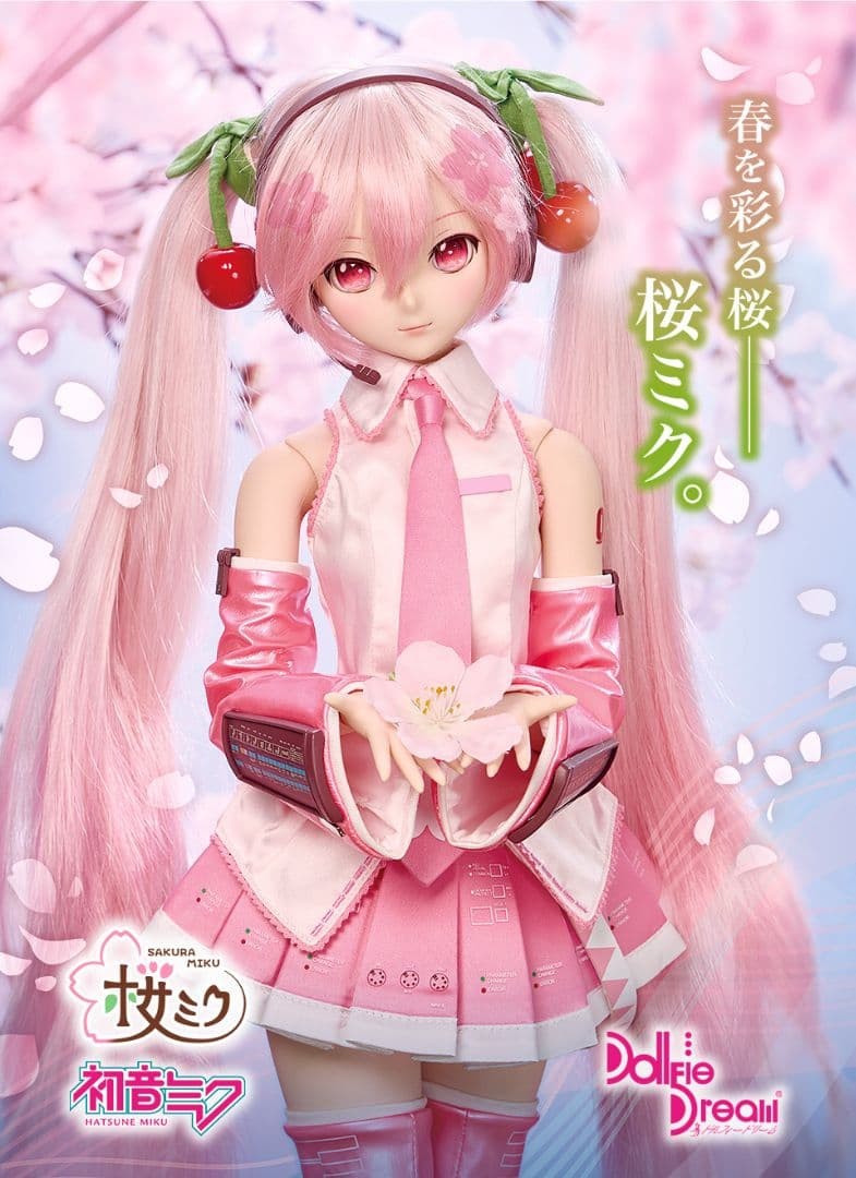 Volks DD Sakura Miku Ver.2.0 Hatsune Dollfie Dream PVC ABS Doll Vocaloid NEW5
