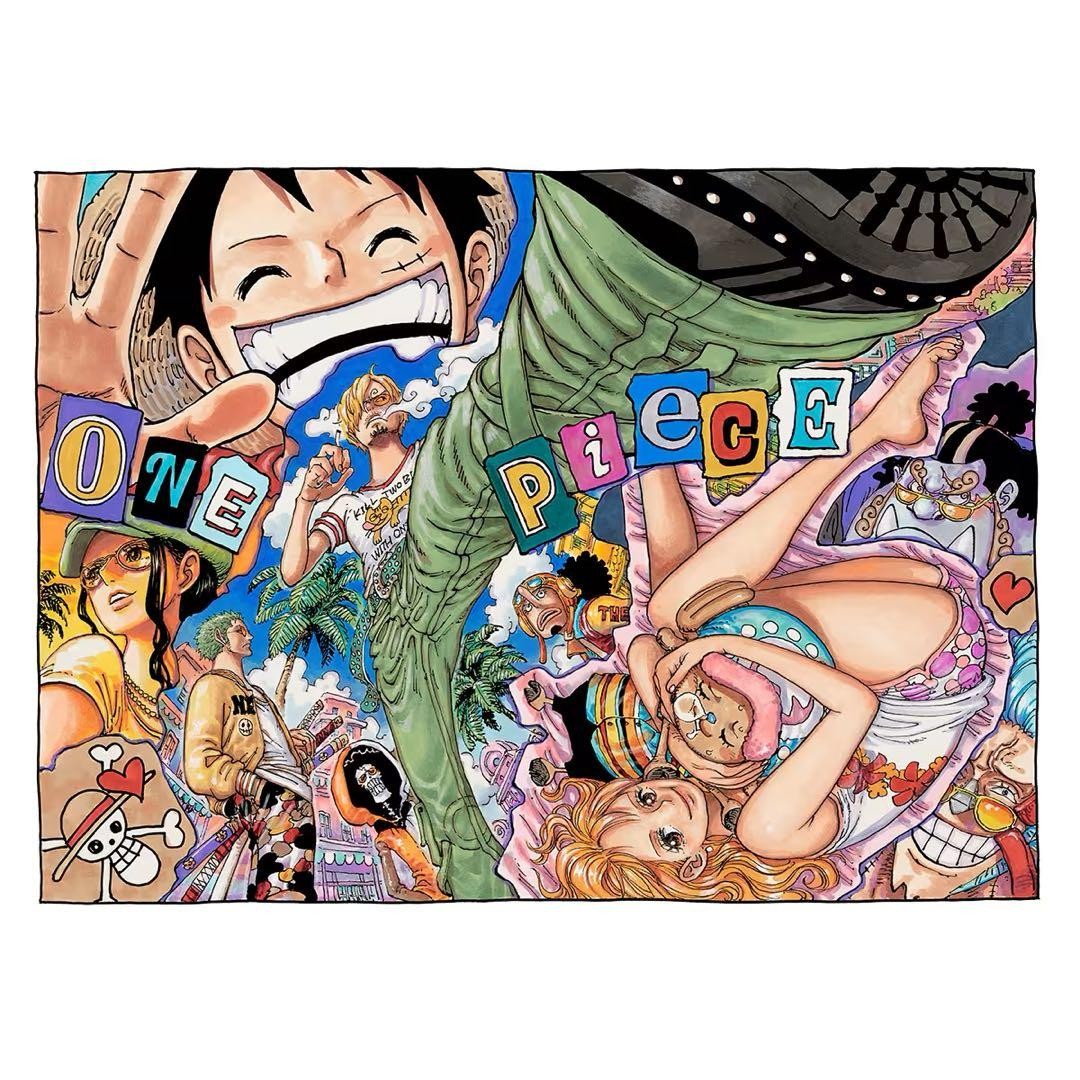 ONE PIECE Manga ART Print HERITAGE Collage A1 Limited 20 Eiichiro Oda0