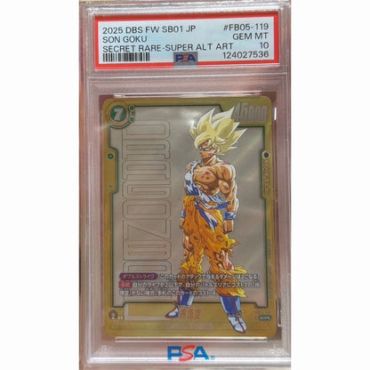 PSA 10 Son Goku FB05-119 SCR Dragon Ball Fusion World MANGA BOOSTER 01 Japanese1