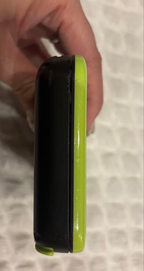 New Nintendo 2DS XL LL Black Lime Console Charger Box Japanese with BOX USED8