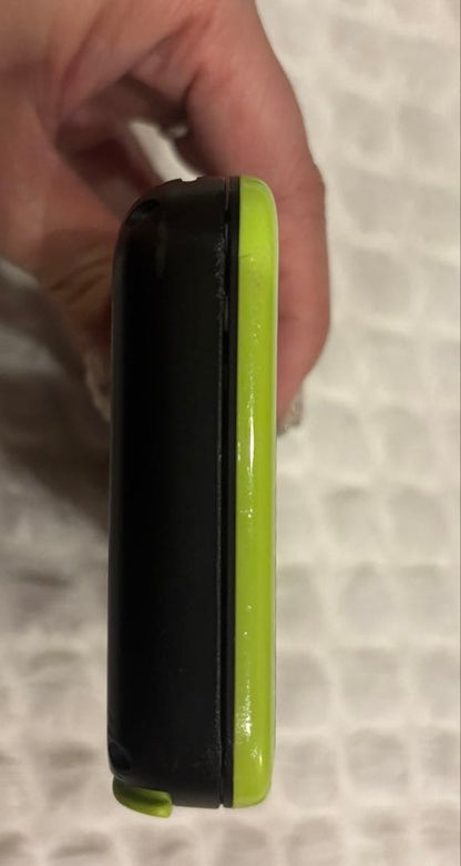 New Nintendo 2DS XL LL Black Lime Console Charger Box Japanese with BOX USED8
