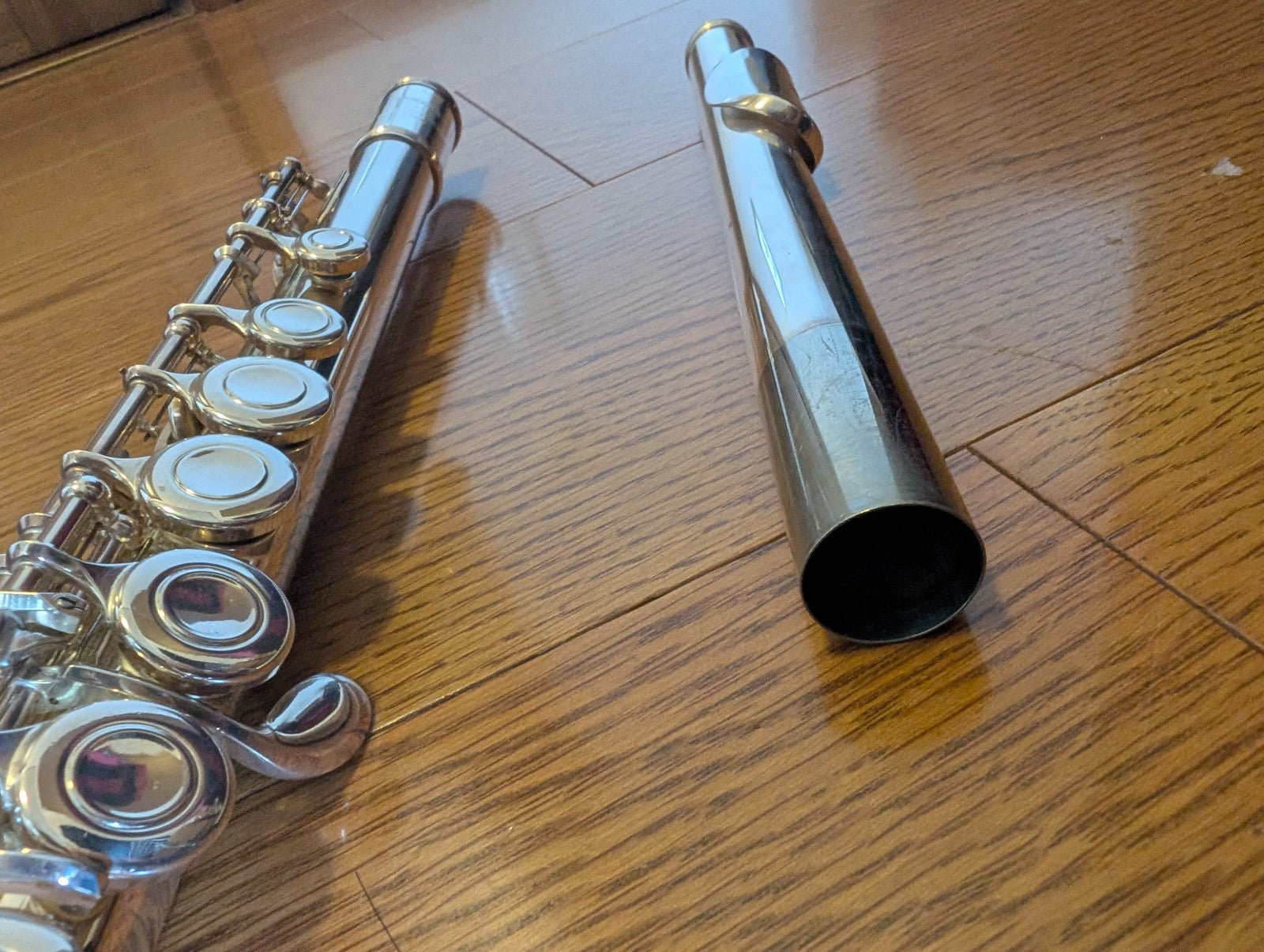 YAMAHA YFL 211-S CONCERT FLUTE Silver Plating with Hard Case USED23
