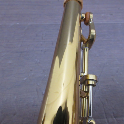 YAMAHA YSS-475 Soprano Saxophone with Hard Case #001748 Excellent USED10