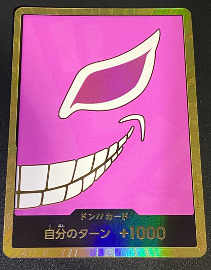 DON !! Card Donquixote Doflamingo Gold Frame PRB-01 Japananese ONE PIECE CARD1