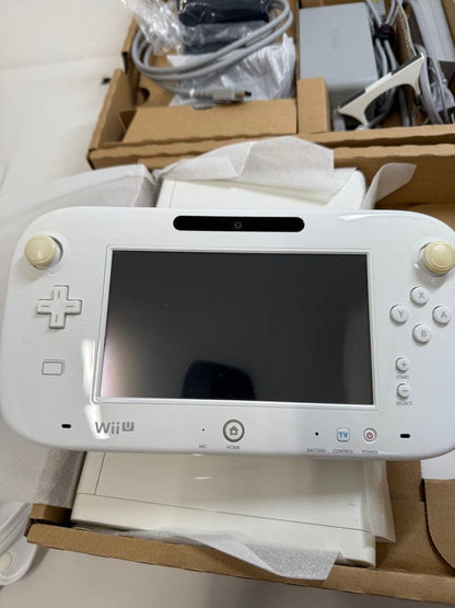 Nintendo Wii U Premium Set White 32GB Console GamePad Tested Working Japan5