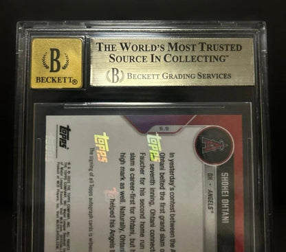 BGS 9.5 Shohei Ohtani 2022 Topps Now Autograph Card #155B /49 Auto 105