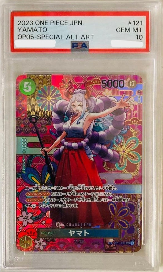 PSA10 Yamato Special Alt Art OP05121 OP05 2023 One Piece Card Japanese0