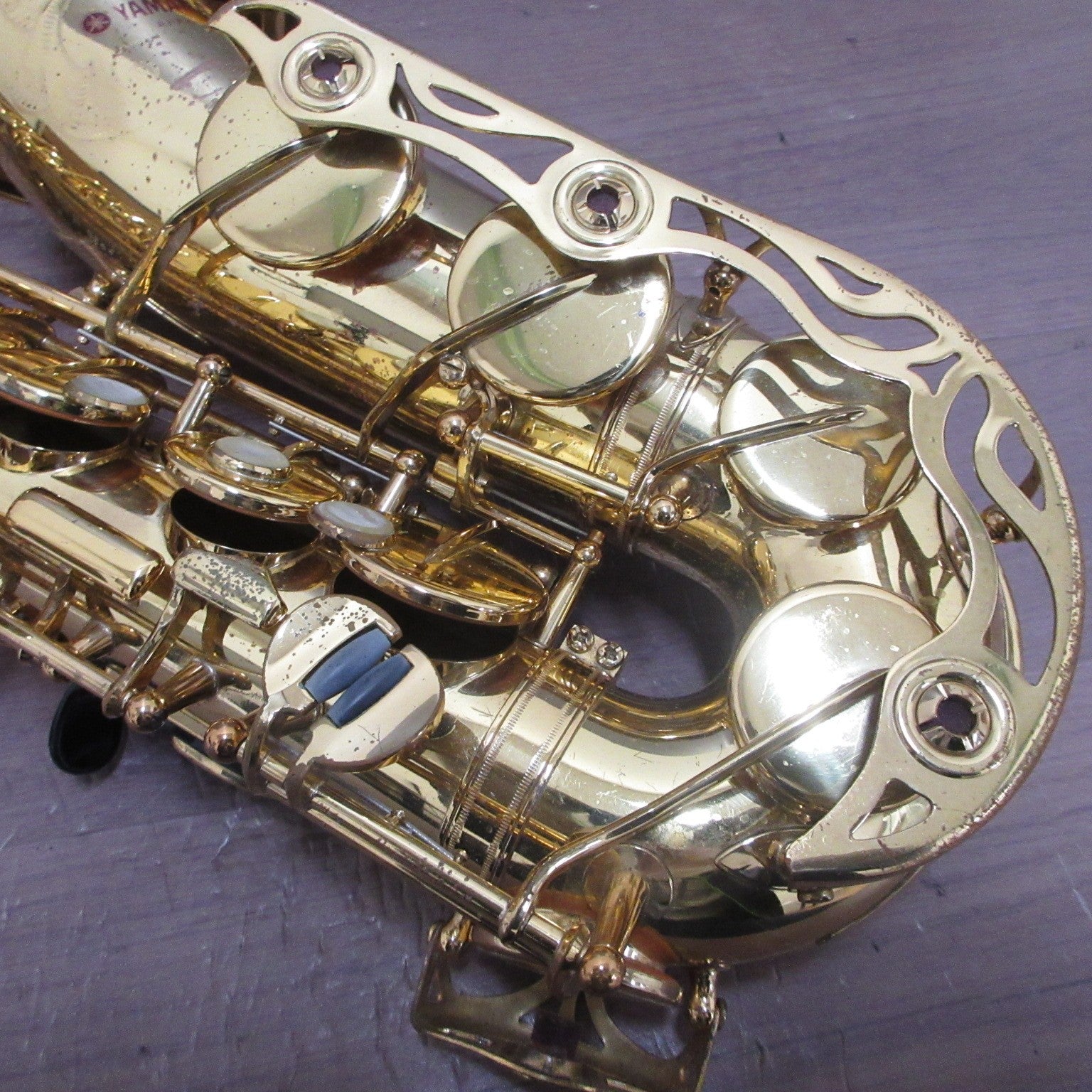 YAMAHA YAS-62 Alto Saxophone Purple Logo with Case USED5