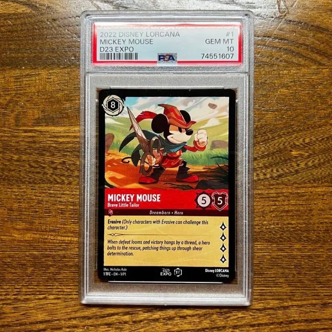 PSA 10 Mickey Mouse Brave Little Tailor D23 Expo 2022 Promo Disney Lorcana Card1