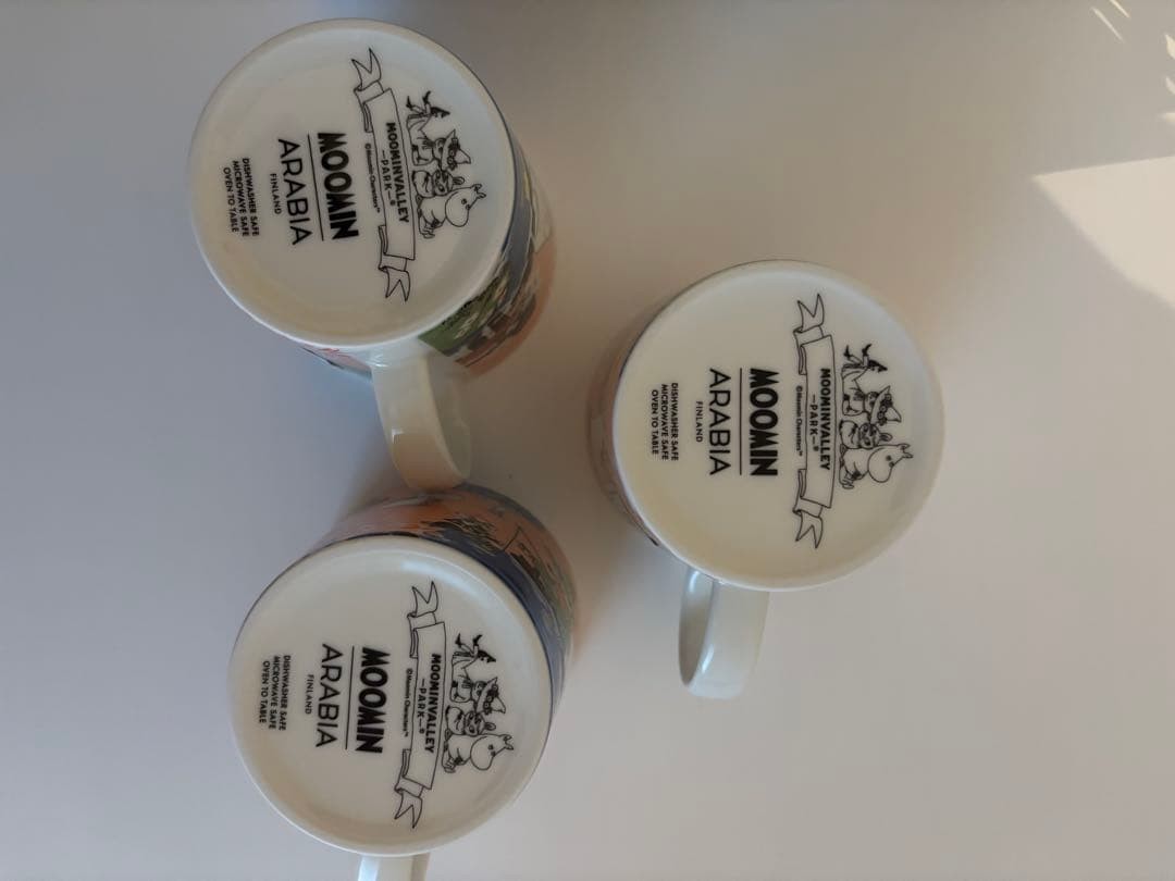 Set of 3 Moomin Arabia Mug 2026 SIMPLE JOY Moominvalley Park Limited Edition3