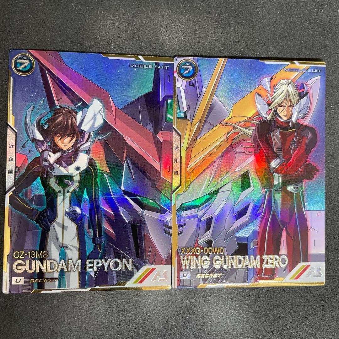 Wing Gundam Zero Epyon U Rare Secret 2 Card Set Arsenal Base TCG Japanese1