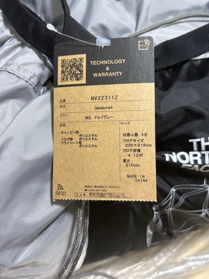 NV22311 GEODOME4 THE NORTH FACE 4 Person Geodesic Dome Tent Meld Shelter grey4