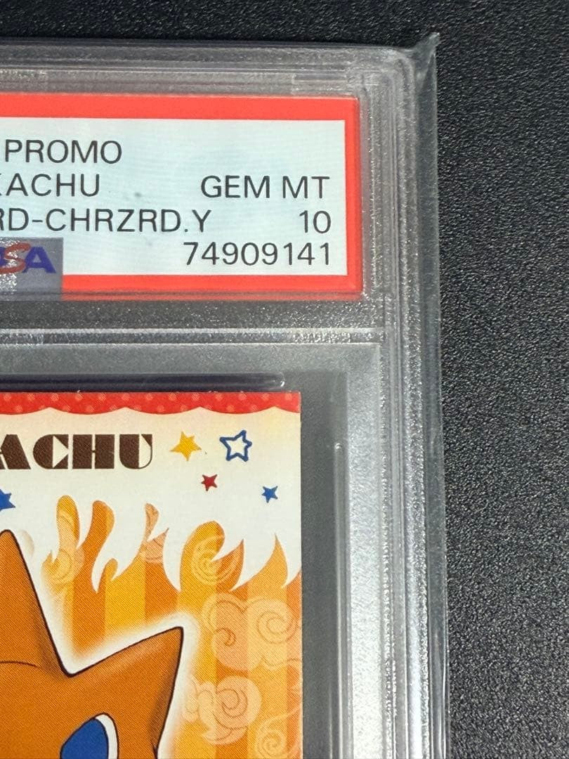 PSA 10 2015 Pokemon XY Promo Pikachu Mega Charizard Y Poncho Business Card4