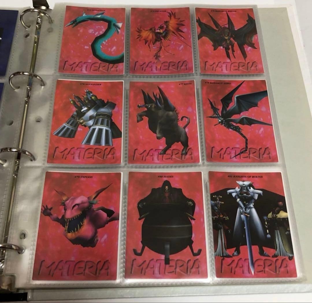 Final Fantasy VII Trading Card Complete 139 Set Carddass Masters Bandai 19978