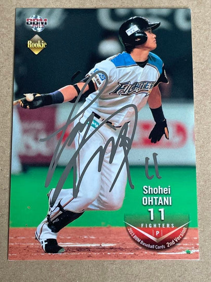 Shohei Ohtani 2013 BBM 2nd Version RC Gold Foil Auto Signed Japan Rookie Card2