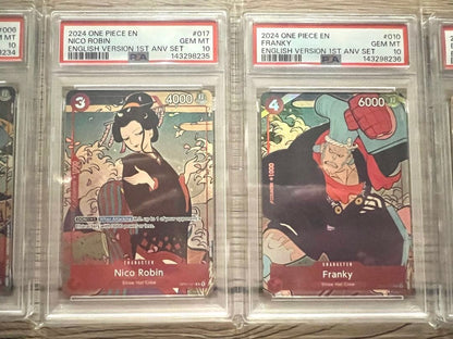 PSA 10 Sequential Set One Piece English Ver 1st Year Anniversary Set of 105