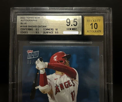 BGS 9.5 Shohei Ohtani 2022 Topps Now Autograph Card #155B /49 Auto 102