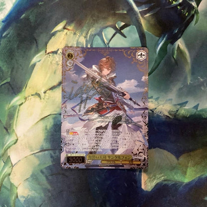 Signed Weiss Schwarz Granblue Fantasy Sandalphon GBF/S134-016SSP Foil Japanese1