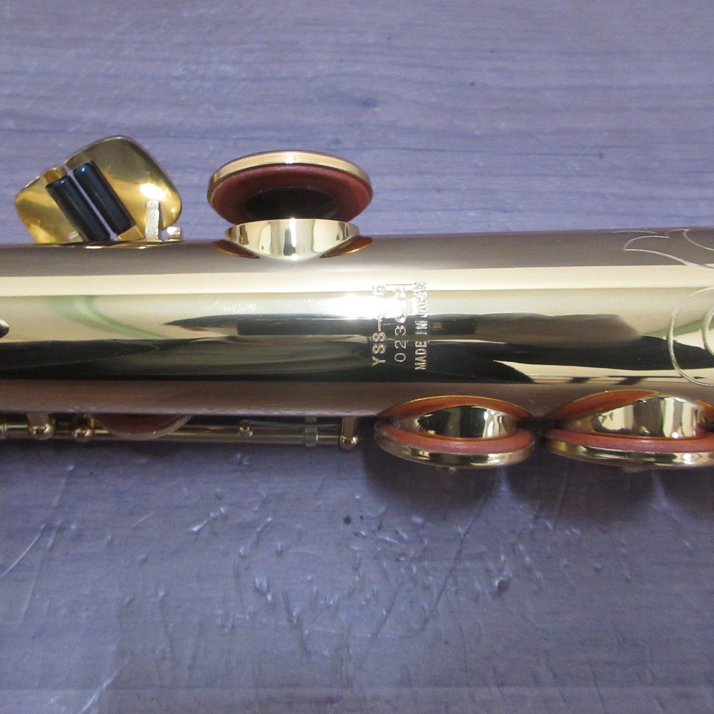 YAMAHA YSS-475 Soprano Saxophone with Soft Case #023082 Excellent USED8