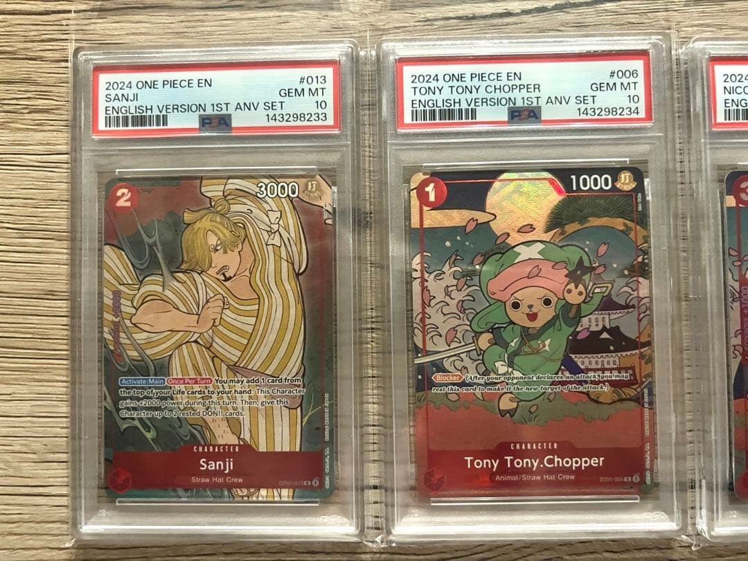 PSA 10 Sequential Set One Piece English Ver 1st Year Anniversary Set of 104