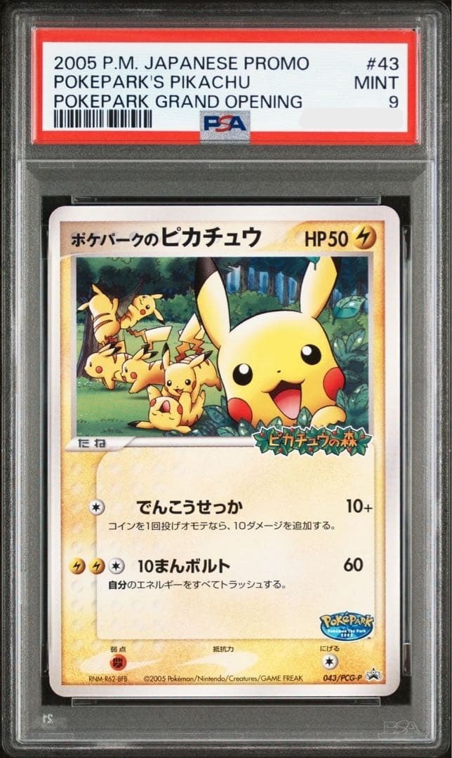 [Mint PSA9] Pokepark's Pikachu 043/PCG-P Japanese Promo 2005 Pokemon Card0