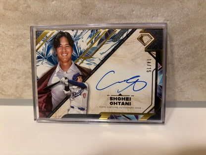 2025 Topps Diamond Icons Diamond Drip Auto Blue /15 Shohei Ohtani DDA-SO NM1