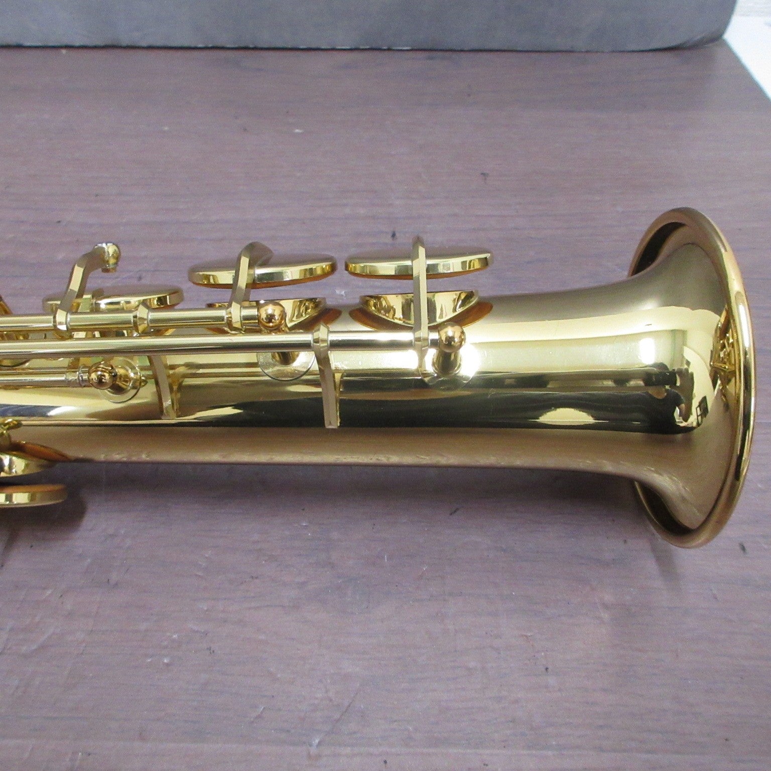YAMAHA YSS-475 Soprano Saxophone with Hard Case #001748 Excellent USED6