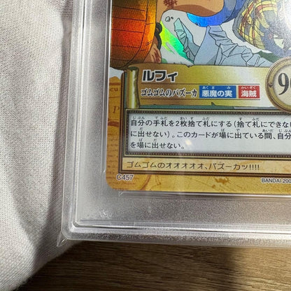 PSA 10 Luffy Gum-Gum Bazooka C457 Holo 2001 One Piece CHB Carddass Japanese9