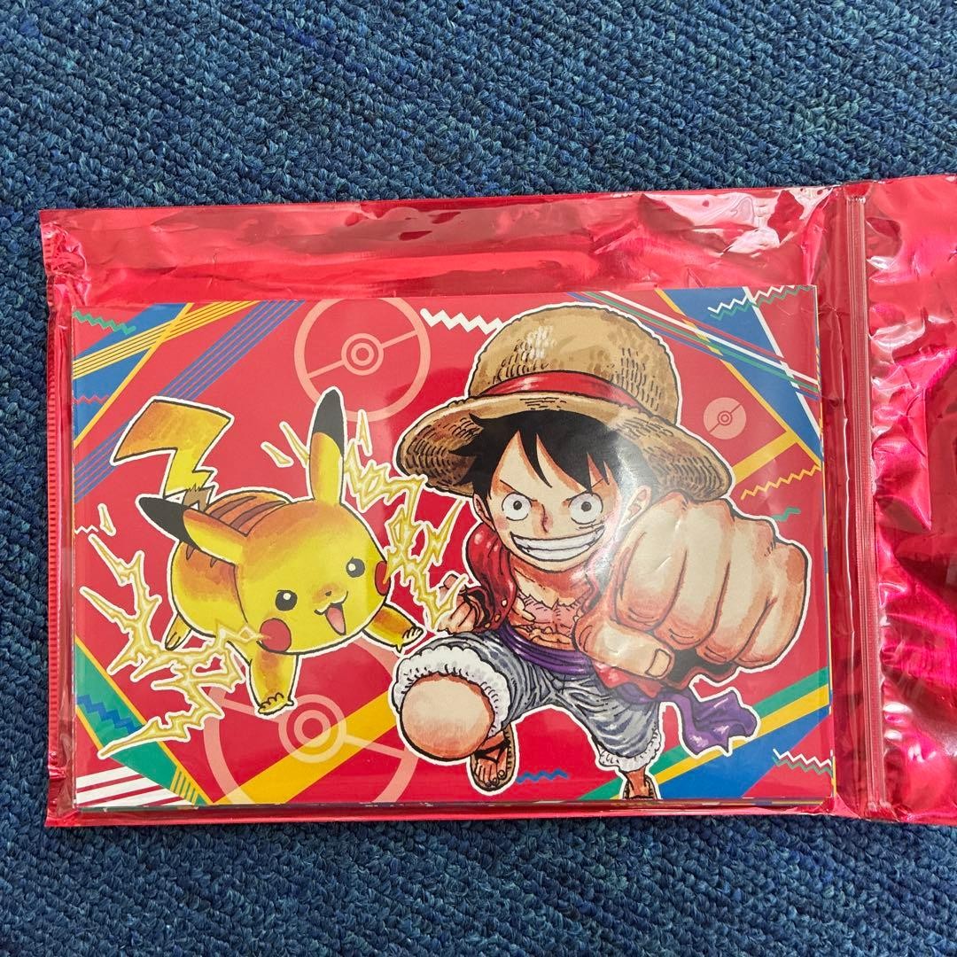 Weekly Shonen Jump x Pokemon Mega Evolution Postcard Set 20pcs Luffy Pikachu0