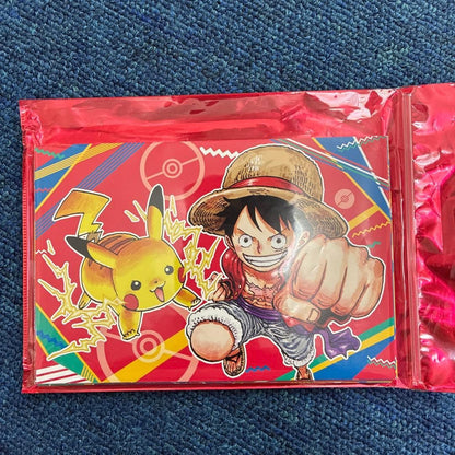 Weekly Shonen Jump x Pokemon Mega Evolution Postcard Set 20pcs Luffy Pikachu0
