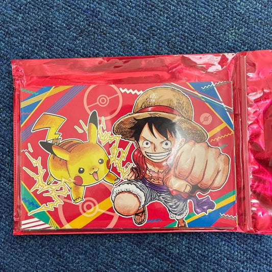 Weekly Shonen Jump x Pokemon Mega Evolution Postcard Set 20pcs Luffy Pikachu0