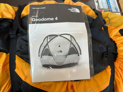THE NORTH FACE Geodome 4 Tent Outdoor Camp Gear Saffron Yellow Color NV22311 NEW7