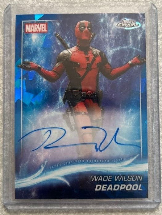 2025 Topps Chrome Marvel Deadpool Wade Wilson Ryan Reynolds Auto Card0