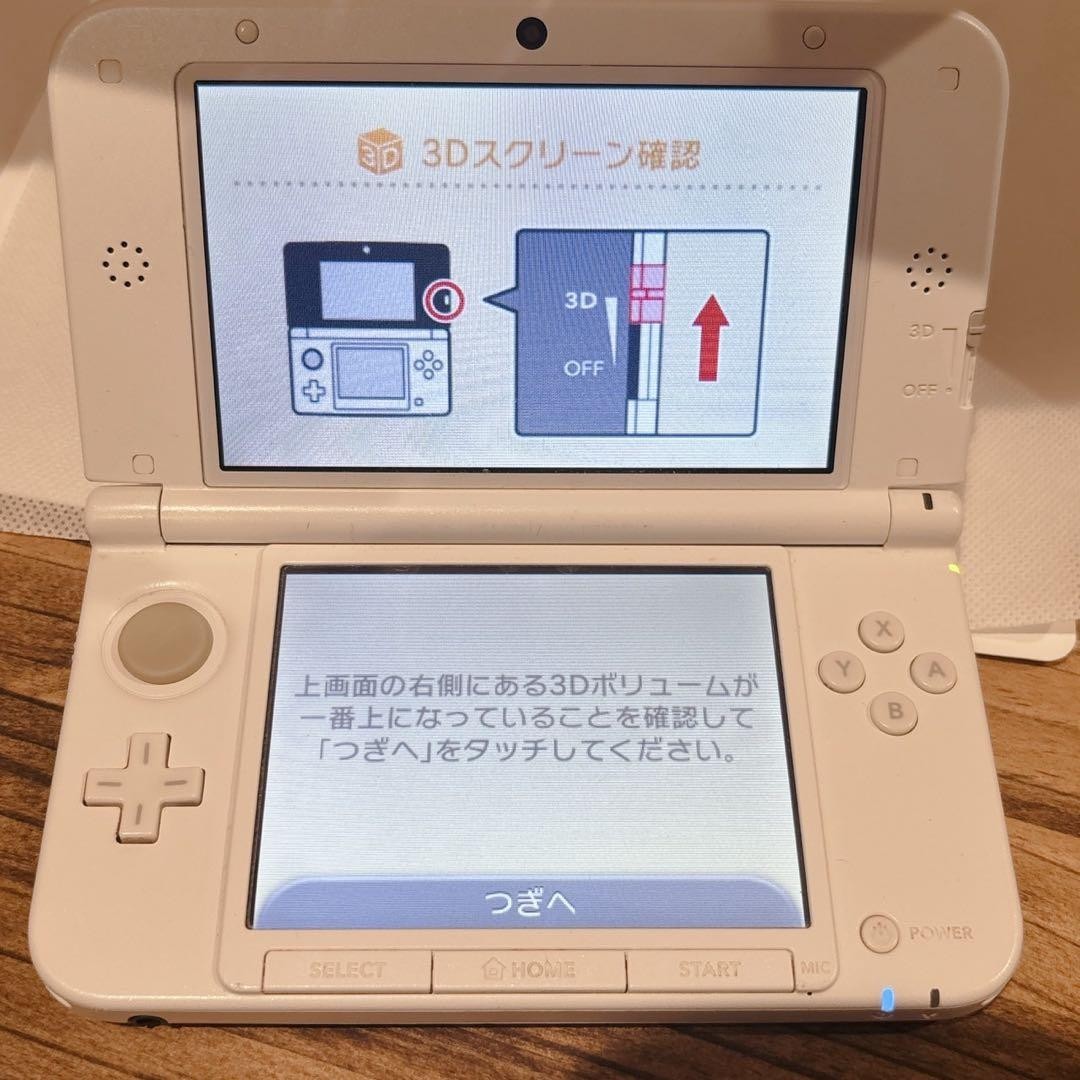 Nintendo 3DS XL LL Pink White SPR001 Console Japanese USED15