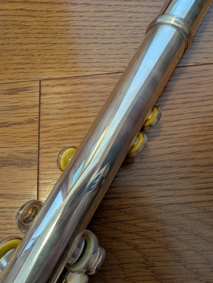YAMAHA YFL 211-S CONCERT FLUTE Silver Plating with Hard Case USED21