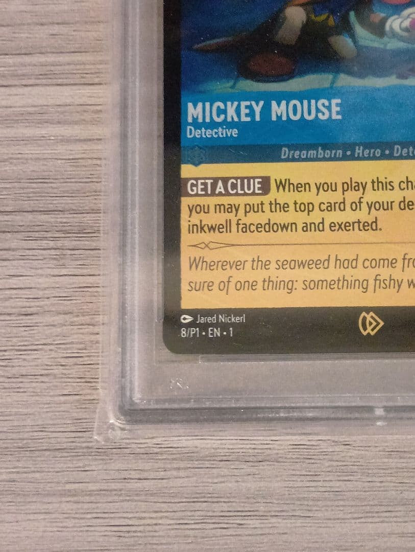 PSA 10 Mickey Mouse Detective League Promo Disney Lorcana Card EN P1 #8 GEM MT4