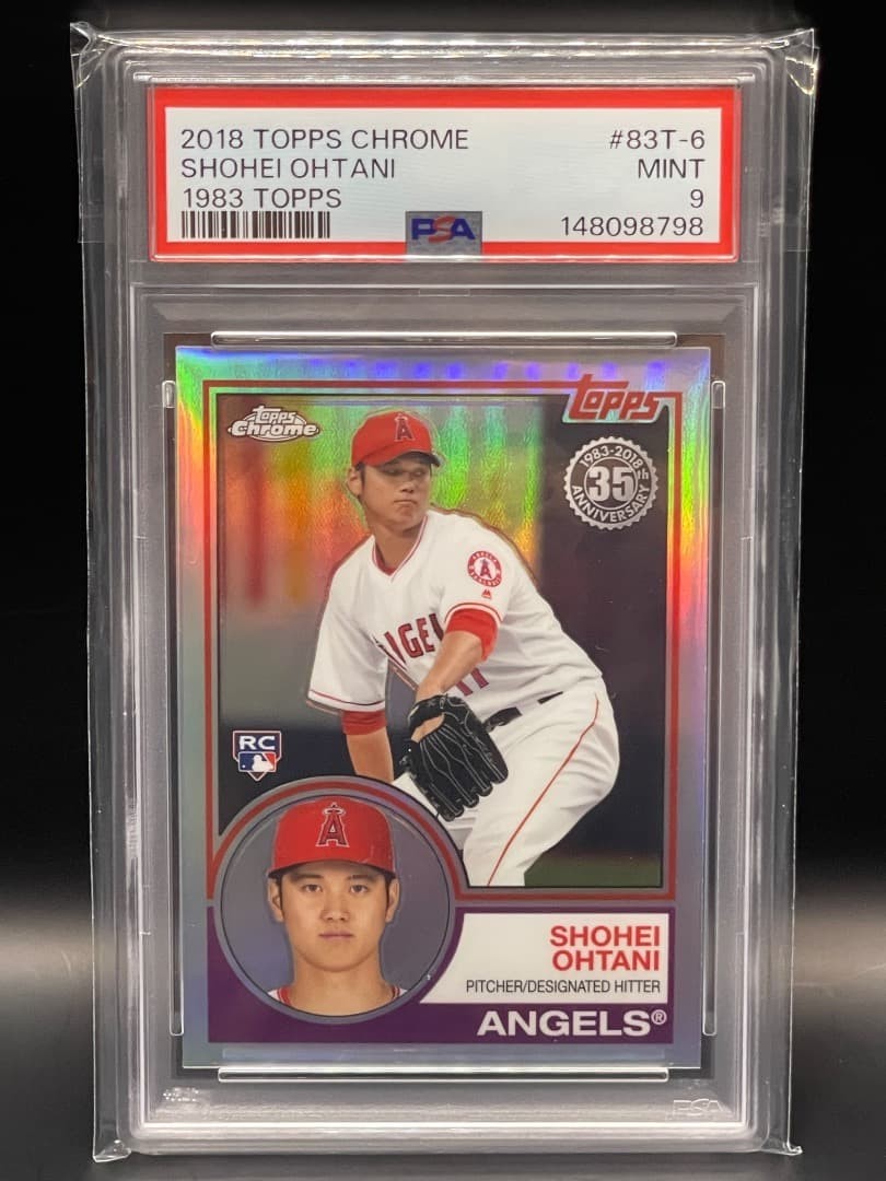 PSA 9 Shohei Ohtani 2018 Topps Chrome 1983 RC #83T-6 Rookie Baseball Card1